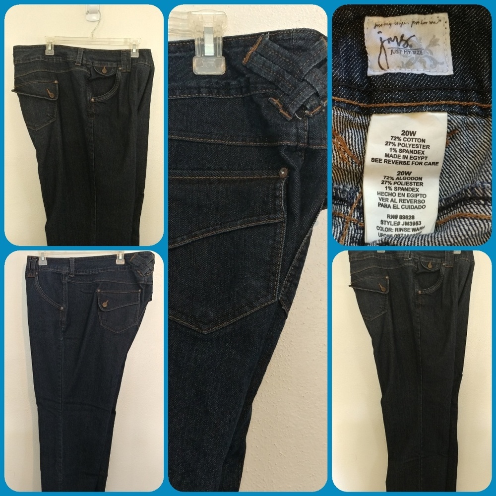 JUST MY SIZE WOMENS JEANS SIZE 20W